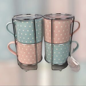 Stanford hill pottery stackable mug set